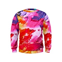 Abstract Art Background Paint Kids  Sweatshirt by Nexatart