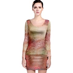 Background Art Abstract Watercolor Long Sleeve Bodycon Dress by Nexatart