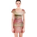 Background Art Abstract Watercolor Short Sleeve Bodycon Dress View1