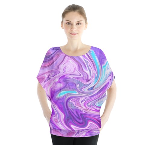 Abstract Art Texture Form Pattern Blouse by Nexatart