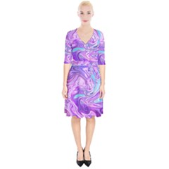 Abstract Art Texture Form Pattern Wrap Up Cocktail Dress by Nexatart