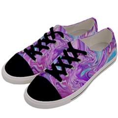 Abstract Art Texture Form Pattern Men s Low Top Canvas Sneakers by Nexatart