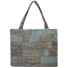 Wall Stone Granite Brick Solid Mini Tote Bag by Nexatart