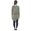 Wall Stone Granite Brick Solid Long Sleeve Tunic  View2