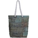 Wall Stone Granite Brick Solid Full Print Rope Handle Tote (Small) View2