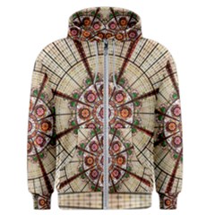 Pattern Round Abstract Geometric Men s Zipper Hoodie by Nexatart