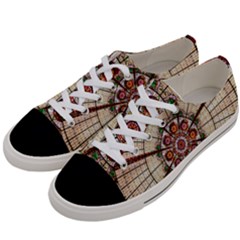 Pattern Round Abstract Geometric Women s Low Top Canvas Sneakers by Nexatart