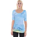 Background Art Abstract Watercolor Wide Neckline Tee View1