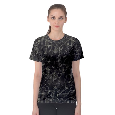 Abstract Collage Patchwork Pattern Women s Sport Mesh Tee by dflcprints