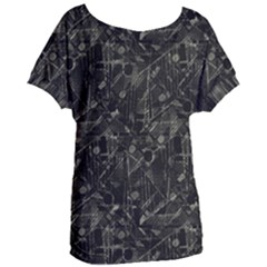 Abstract Collage Patchwork Pattern Women s Oversized Tee by dflcprints