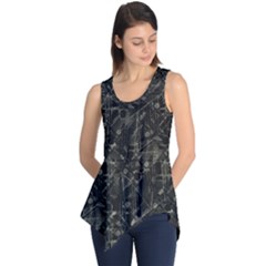 Abstract Collage Patchwork Pattern Sleeveless Tunic by dflcprints