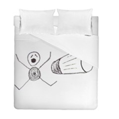 Violence Concept Drawing Illustration Small Duvet Cover Double Side (full/ Double Size) by dflcprints