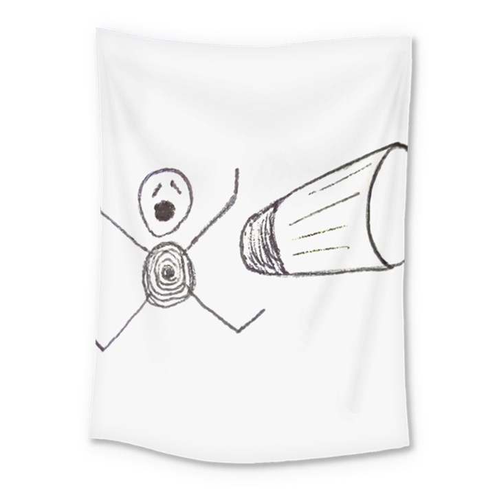 Violence Concept Drawing Illustration Small Medium Tapestry