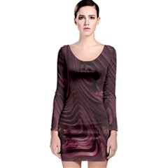 Purple Hills Long Sleeve Bodycon Dress