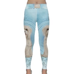 Cute Little Havanese Puppy Classic Yoga Leggings by FantasyWorld7