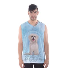 Cute Little Havanese Puppy Men s Basketball Tank Top by FantasyWorld7