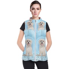 Cute Little Havanese Puppy Women s Puffer Vest