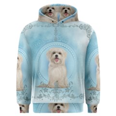 Cute Little Havanese Puppy Men s Overhead Hoodie by FantasyWorld7