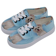 Cute Little Havanese Puppy Kids  Classic Low Top Sneakers