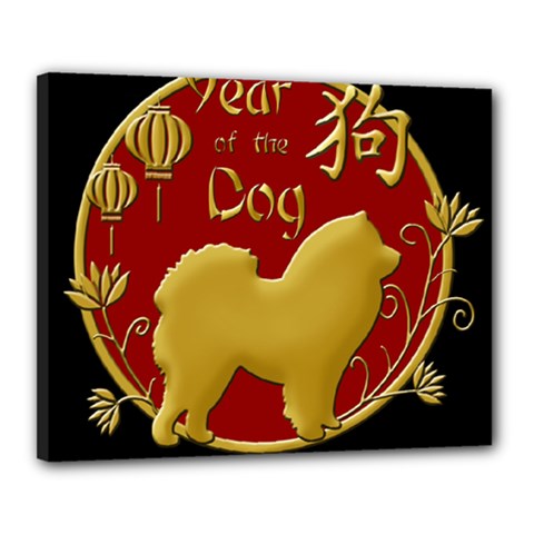 Year Of The Dog - Chinese New Year Canvas 20  X 16  by Valentinaart