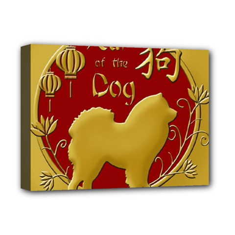 Year Of The Dog - Chinese New Year Deluxe Canvas 16  X 12   by Valentinaart