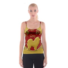 Year Of The Dog - Chinese New Year Spaghetti Strap Top by Valentinaart