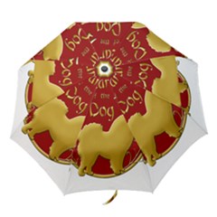 Year Of The Dog - Chinese New Year Folding Umbrellas by Valentinaart