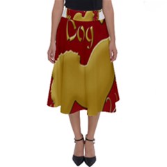 Year Of The Dog - Chinese New Year Perfect Length Midi Skirt