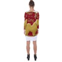 Year of the Dog - Chinese New Year Asymmetric Cut-Out Shift Dress View2