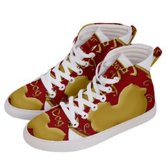 Year Of The Dog - Chinese New Year Women s Hi-top Skate Sneakers by Valentinaart