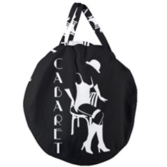 Cabaret Giant Round Zipper Tote by Valentinaart