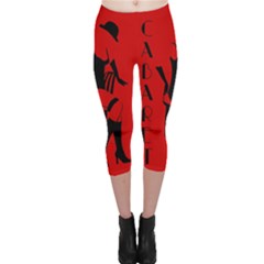 Cabaret Capri Leggings  by Valentinaart