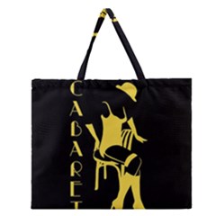 Cabaret Zipper Large Tote Bag by Valentinaart