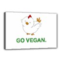 Go Vegan - Cute Chick  Canvas 18  x 12  View1