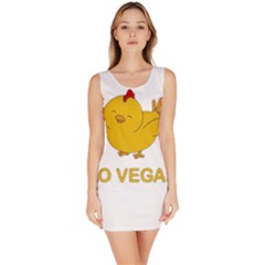 Go Vegan - Cute Chick  Bodycon Dress by Valentinaart