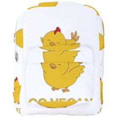 Go Vegan - Cute Chick  Full Print Backpack by Valentinaart