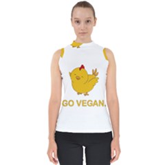 Go Vegan - Cute Chick  Shell Top