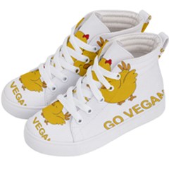 Go Vegan - Cute Chick  Kid s Hi-top Skate Sneakers