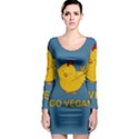 Go Vegan - Cute Chick  Long Sleeve Bodycon Dress View1