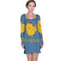 Go Vegan - Cute Chick  Long Sleeve Nightdress View1