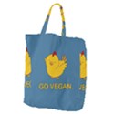 Go Vegan - Cute Chick  Giant Grocery Zipper Tote View1