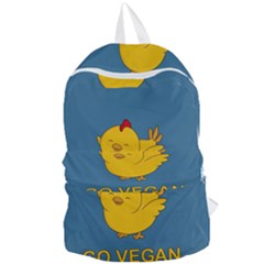 Go Vegan - Cute Chick  Foldable Lightweight Backpack