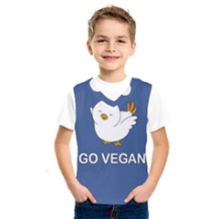 Go Vegan - Cute Chick  Kids  Sportswear by Valentinaart