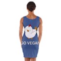 Go Vegan - Cute Chick  Wrap Front Bodycon Dress View2