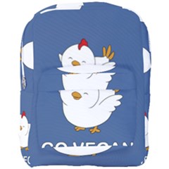 Go Vegan - Cute Chick  Full Print Backpack