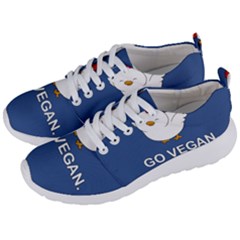 Go Vegan - Cute Chick  Men s Lightweight Sports Shoes by Valentinaart