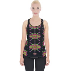 Paradise Flowers In A Decorative Jungle Piece Up Tank Top