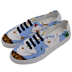 Go Vegan - Cute Chick  Men s Classic Low Top Sneakers by Valentinaart