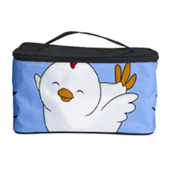 Go Vegan - Cute Chick  Cosmetic Storage Case by Valentinaart