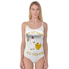 Go Vegan - Cute Chick  Camisole Leotard  by Valentinaart